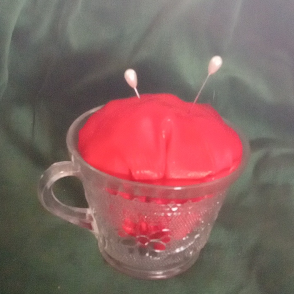 Indiana Glass Company Sandwich Pattern Pin Cushion